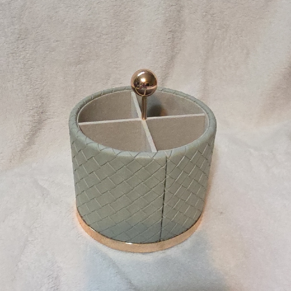 Makeup Brush Organizer w/ Gold Accents